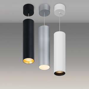 Корпус SP-POLO-HANG-LONG300-R85 (WH, 1-3, 350mA) 024237(1), Корпус подвесной с драйвером для светильника POLO (1 часть из 3). Материал корпуса белый алюминий. Размер O85x300мм, встроенный драйвер PRI:220-240VAC, SEC:DC 350mA 30-43V 15Вт.