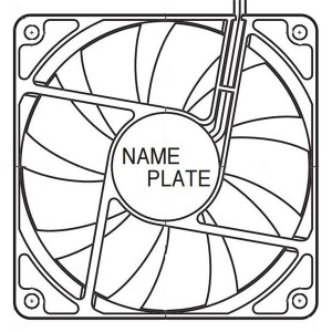 4710KL-04W-B10-E00, Вентиляторы постоянного тока DC Axial Fan, 119x25mm, 12VDC, 63.5CFM, Flange, 2-Wire