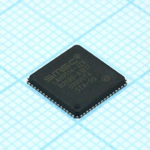 LAN9514-JZX, Контроллер USB 2.0 HUB и Ethernet 64-QFN