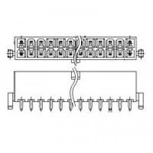 2-1775099-0, Электропитание платы 600V 9A max Dual Action Conn