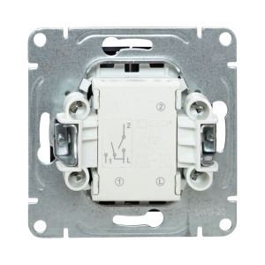 Механизм выключателя, двухклавишный, графит Эпика EKF UP1-SWG-20