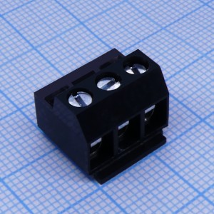 DG331-5.0-03P-13-00A(H), Универсальный винтовой клнммник на плату 3 кониакта шаг 5.0мм черный