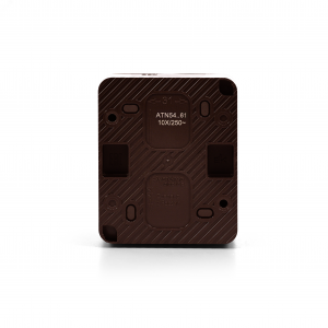 AtlasDesign PROFI IP54 О/У 1-клавишный ПЕРЕКЛЮЧАТЕЛЬ 10 АХ, КОРИЧНЕВЫЙ ATN546061