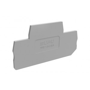 Торцевая крышка TPD1.5-2-GY-EA, Торцевая крышка, для клемм TPD1.5-2-..., цвет: серый