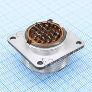 2РМТ27Б24Ш1В1В, Соединитель  цилиндрический низкочастотный негерметичный