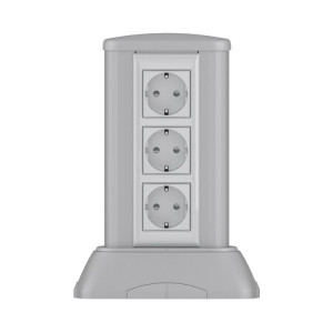 Миниколонна алюминиевая, 0.25м, цвет темно-серебристый металлик 19524