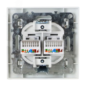 Розетка компьютерная 2-м СП Минск RJ45 бел. ERK02-035-10
