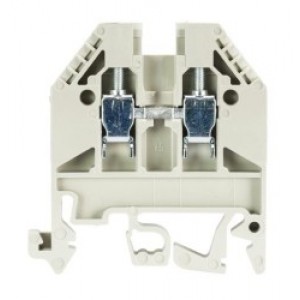 Проходная клемма WK 2,5/U, Проходная клемма, тип фиксации провода: винтовой, номинальное сечение: 2,5 мм кв., 24A, 800V, ширина: 5 мм, цвет: серый, тип монтажа: DIN35