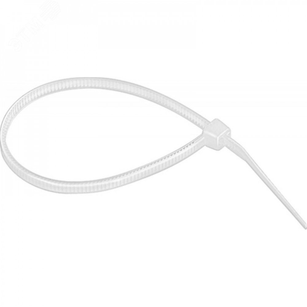 Изображение товара Стяжка кабельная нейлоновая 3.6*200 белая 100 шт