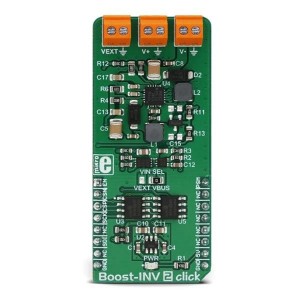 MIKROE-3123, Средства разработки интегральных схем (ИС) управления питанием Boost-INV 2 click