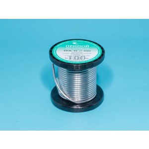 ПОС 61-ПРВ-2.0-0.1, Припой без канифоли, d 2,0мм, 100 г