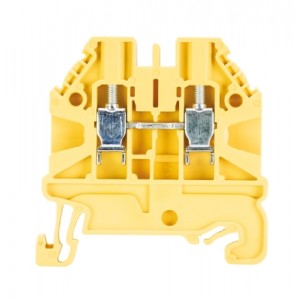 Клемма WT 2,5 GE, Проходная клемма, тип фиксации провода: винтовой, номинальное сечение: 2,5 мм кв., 24A, 1000V, ширина: 5 мм, цвет: желтый, тип монтажа: DIN 35