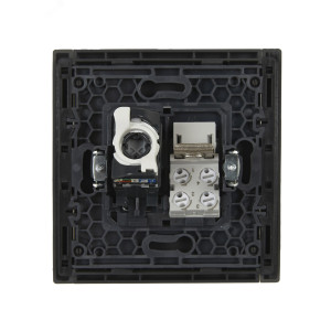 FORTE&PIANO Розетка двойная RJ11+RJ45 кат.5E FP335 серый IEK FP-KT20-O-1-K03