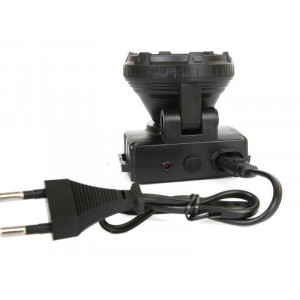 Фонарь аккумуляторный налобный LED5363 9LED 2 режима 220В пластик. черн. (бокс) 11257