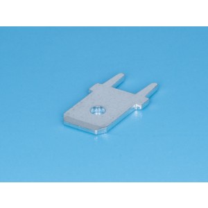 TA-M, Клемма ножевая 6,3мм, вилка на плату, кратно 100шт.