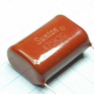TS02002G475KSB0P0R, Конденсатор металлоплёночный полиэтилентерефталатный 4.7мкФ 400В ±10% шаг выводов 31мм 85°С россыпь