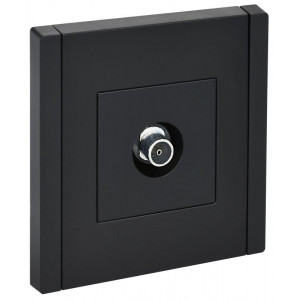 Розетка TV оконечная FORTE&PIANO FP128 черн. IEK FP-A10-O-K02