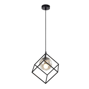 Светильник подвесной (подвес) Moon 5145-201 1 х Е14 40 Вт черный лофт - кантри потолочный Б0054981