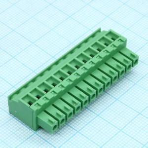 15EDGKA-3.81-12P-14-100A(H), Разъемный клеммный блок. Серия 15EDGKА-3.81, 12 контактов