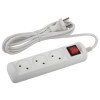 Удлинитель 3х3м без заземл. 10А IP20 U-3s-3m-2х1 ПВС 2х1 с выкл. Б0044050