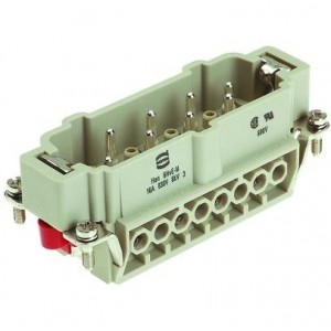 09340062601, Сверхмощные разъемы питания HAN HV E 16B MALE SCREW TERMINATION