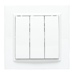 Выключатель 3-кл. СП Минск 10А IP20 бел. Basic ERV10-024-10