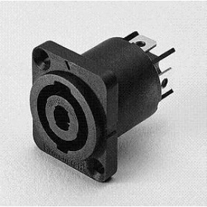 HPCP42F, Акустические разъемы 4 PIN PANEL CON RECT .250 FASTON