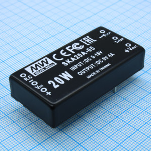 SKA20A-05, Преобразователь DC/DC, на печатную плату, 20 Вт