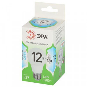 Лампа светодиодная LED 12 Вт 1200Лм 4000К груша нейтральный E27 220-240В LED A60-12W-840-E27 Green Line Б0067107