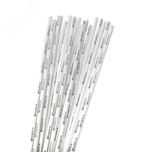 Термоусаживаемая трубка ТУТ нг 4/2 белая в отрезках по 1м PROxima tut-4-w-1m