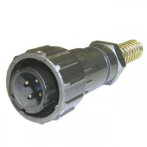 FQ18-4PIN TJ-8, Кабельная вилка, 4 контакта, пружиный хвостовик под кабель 8мм