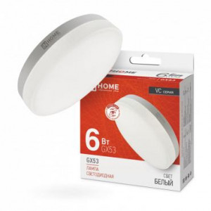 Лампа светодиодная LED-GX53-VC 6Вт таблетка 4000К нейтр. бел. GX53 570лм 230В 4690612030791