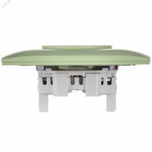 SKANDY Розетка 2-местная без заземления с защитными шторками 10А в сборе SK-R09G мятный IEK SK-R23-10-K06-F