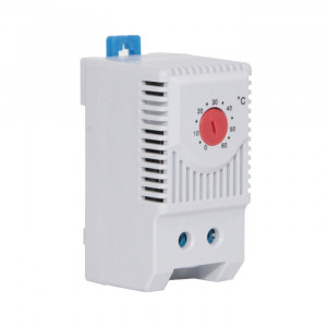 MTP-H06, Термостат для электрических шкафов (щитов), биметаллический датчик, управление обогревом. -0…+60 гард. Ц., 1NC. Серия - MTP