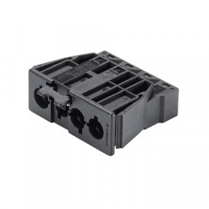 Вилочный разъем в панель GST18i4F S2 R V SW, Вилочный разъем в панель, 4 полюса, пружинная фиксация, номинальные характеристики: 250/400V, 20A, цвет: черный, серия gesis GST18i4