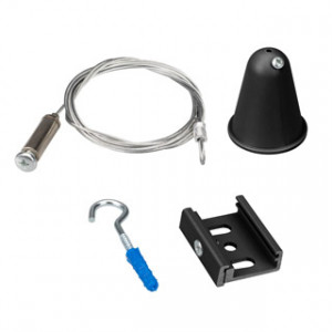 Подвес LGD-4TR-HANG-2-L5000-BK (D) 031266, Тросовый подвес с пластиковой чашкой O36x47мм для треков 4TR. Длина троса 5 м. Цвет черный. Выдерживает вес максимум 15 кг. В комплекте трос, чаша, скоба и крюк. Совместим только с шинопроводом серии D3P.