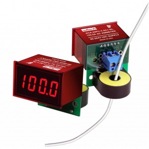 ACA-20PC-2-AC1-RL-C, Амперметр переменного тока цифровой, измерительная головка до 19,99А, красный