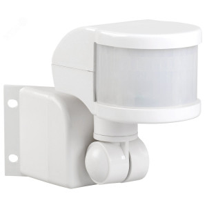 Детектор движения ДД 018 1100Вт угол обз. 270град. 2 полюс. дальн. 12м IP44 бел. LDD10-018B-1100-001