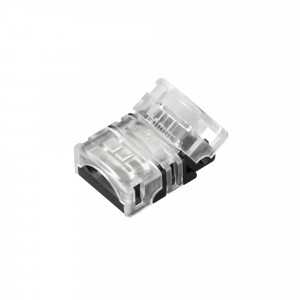 Коннектор HIP-GERM-MONO-10-2pin-STS 032003, Одиночный коннектор для соединения 2-х отрезков одноцветных герметичных (IP54/IP65) лент SE (заливка силиконом сверху) шириной 10 мм. Материал - прозрачный пластик. Обеспечивает соединение без ощутимого разрыва. Максимальный допустимый ток 3 А, напряжение