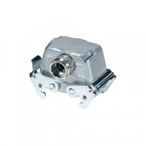 Крышка разъема BAS GOT GE 16 M25 69 A0, Крышка разъема на кабель, типоразмер 16B, без уплотнителя, 1 кабельный ввод M25x1,5, IP54, с фронтальным расположением, с двумя защелками, материал корпуса: алюминиевый сплав