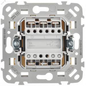 FLITE Выключатель 2-клавишный 10А ВС12-1-0-ФлСл сливочный IEK FI-V20-0-10-1-K86