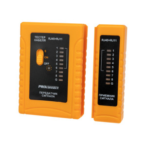 Тестер кабеля RJ-45+RJ-11 468 12-1006-4, Тестер кабельный