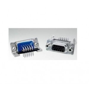 242A17740X, Стандартные соединители D-Sub  C-FLTR SLDR PIN ANG 7.19mmPREC MCHD CNT