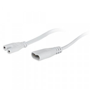 Кабель соединительный для подключения фитосветильников в линию (max 100Вт) FITO-Т5 (2-pin) 0.25м коннекторы IEC C7-IEC C8 Б0057742