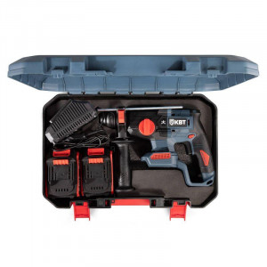 Перфоратор аккумуляторный HB-20-24 серия ПРОФИ, Перфоратор аккумуляторный 20V бесщеточный с максимальным размером оснастки SDS-Plus до 24 мм, 2 аккумуляторные батареи: Li-ion, 20 В/4Ач, зарядное устройство, кейс