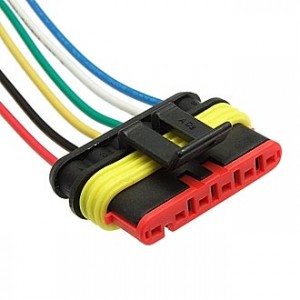 DJ7061-1.5-21 (18AWG 200MM), Разъем авт. соединитель DJ7061-1.5-21 (18AWG 200 мм), 12/ 24 (DC) В розетка с проводом 20см