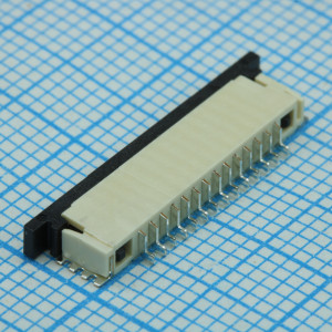 1-84952-4, Соединитель FPC 14 контактов шаг 1 мм угловой SMD лента на катушке