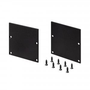 Заглушка SL-LINE-5050-LW BLACK глухая 038714, Пара заглушек для профиля SL-LINE-5050-LW. Материал - алюминий. Цвет - черный. В комплекте 2 заглушки, 8 шурупов. Цена за 1 комплект.