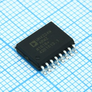 ADUM4224WARWZ, Изолированный, прецизионный драйвер полумоста для автомобильной промышленности с выходным током 4 А и выдерживаемым напряжением 5 кВ, ср.кв.