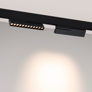 Светильник MAG-ORIENT-DOTS-FOLD-S230-12W Day4000-MIX (BK, 30 deg, 48V, DALI) 041864, Светильник для магнитных треков MAG-ORIENT шириной 26 мм с управлением DALI(DT8) и изменяемой цветовой температурой. Мощность 12 Вт, св. поток 770-950 лм, 64-79 лм/Вт, изменяемая цветовая температура 2700-6500 K, CRI>90, угол 30°, напряжение питания 48 В.